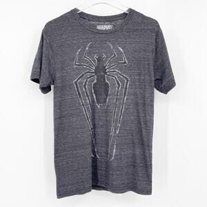 MARVEL Charcoal Spiderman Print T-shirt Men's Size Small